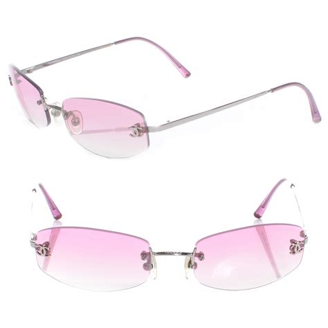 CHANEL Frameless Sunglasses 4002 Pink 